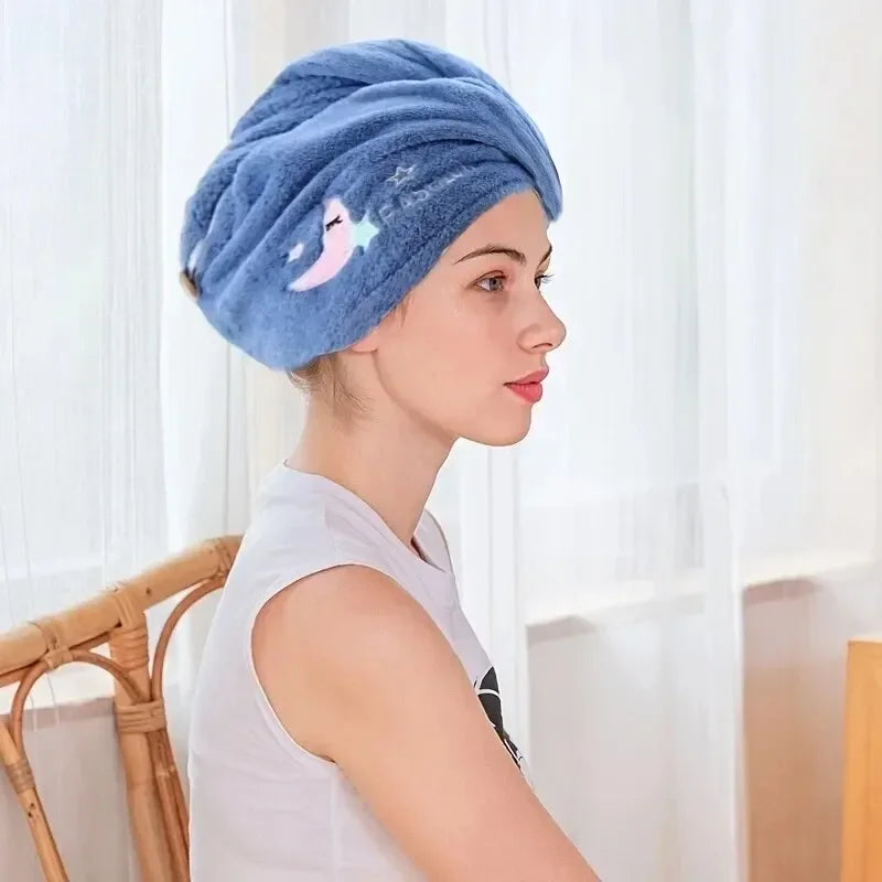 1pc rapidement sec cheveux chapeau Super absorbant doux salle de bain femmes tête serviettes filles mignon cheveux serviette cheveux sec enveloppement Bonnets