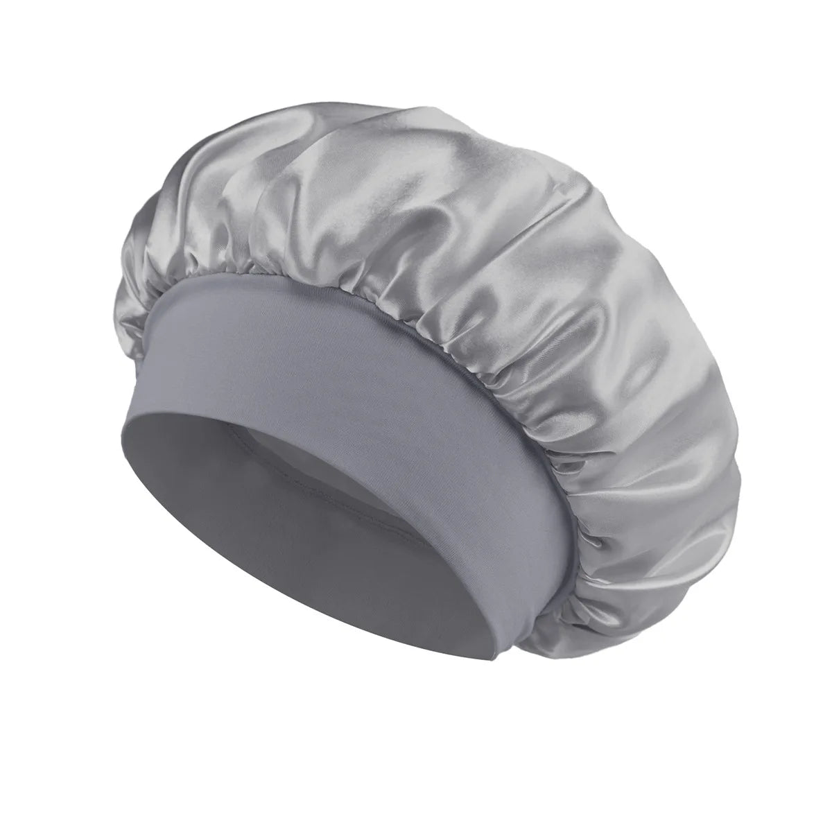 Bonnet doublé en Satin de soie douce, 1 pièce, grand Bonnet de cheveux en Satin, Bonnet de douche de sommeil domestique, couverture enveloppante pour cheveux longs, outil de Salon de coiffure