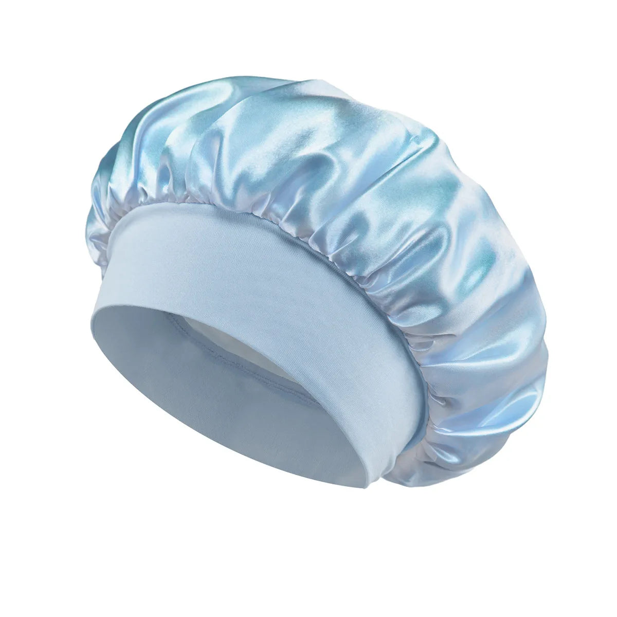 Bonnet doublé en Satin de soie douce, 1 pièce, grand Bonnet de cheveux en Satin, Bonnet de douche de sommeil domestique, couverture enveloppante pour cheveux longs, outil de Salon de coiffure