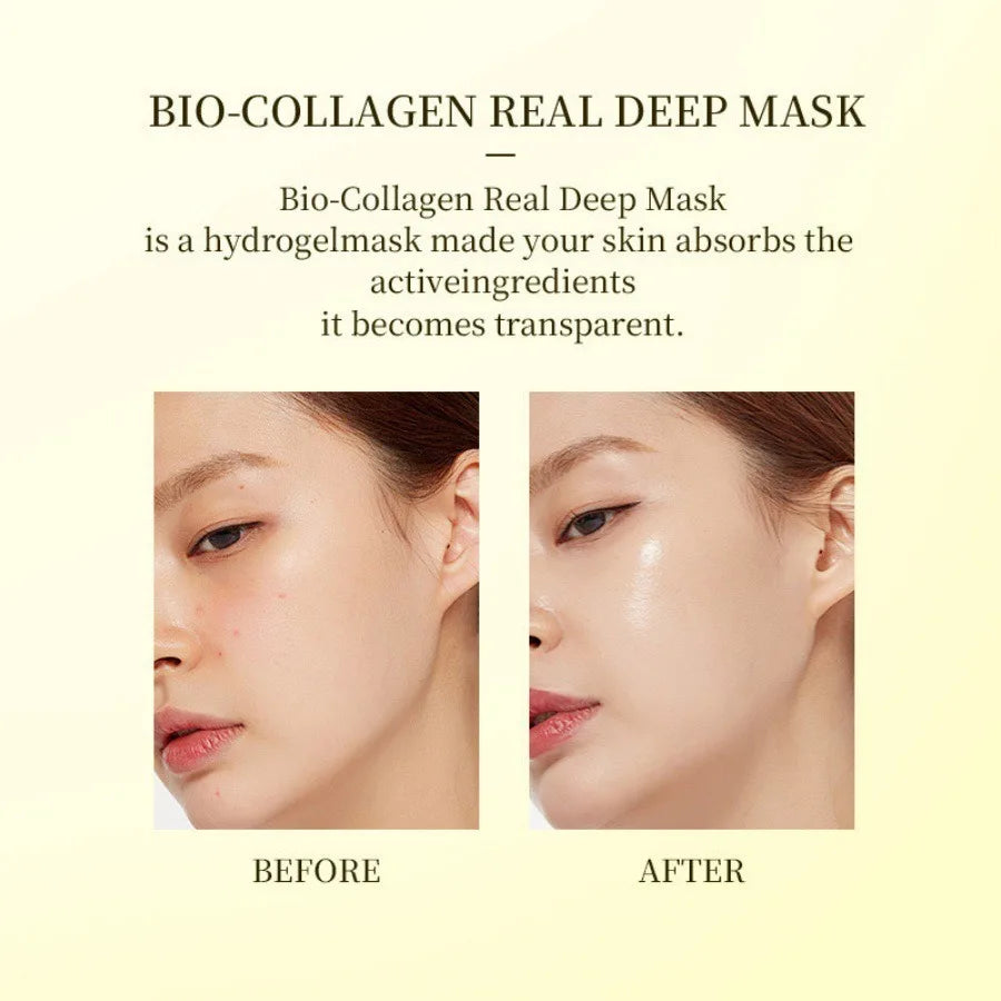 Masque facial au Bio collagène, rétrécit les Pores, hydratant en profondeur, masque de nuit, hydratant, rafraîchissant, éclaircissant, soins pour la peau, 1/4/10 pièces