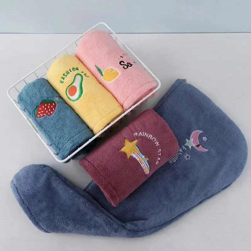 1pc rapidement sec cheveux chapeau Super absorbant doux salle de bain femmes tête serviettes filles mignon cheveux serviette cheveux sec enveloppement Bonnets