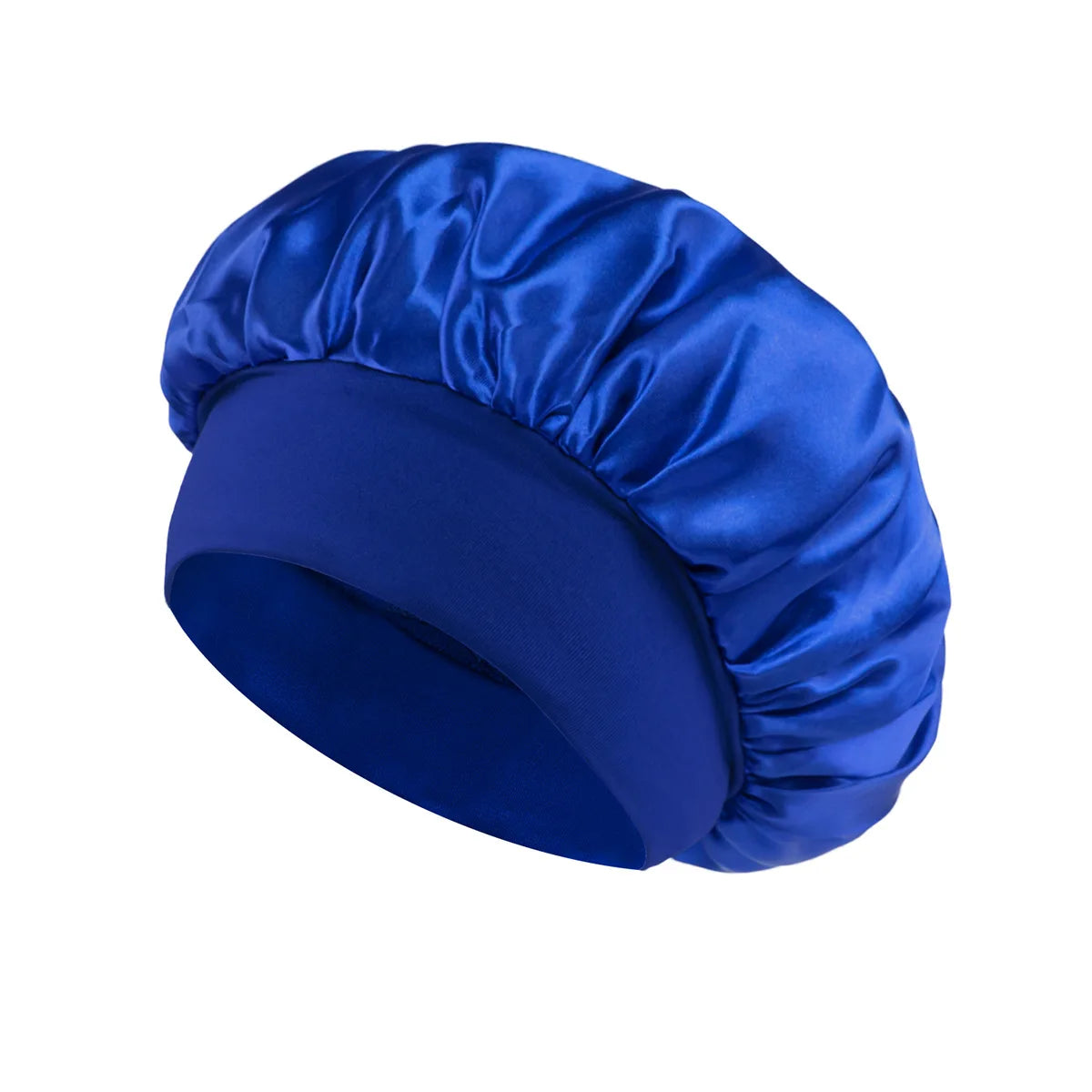 Bonnet doublé en Satin de soie douce, 1 pièce, grand Bonnet de cheveux en Satin, Bonnet de douche de sommeil domestique, couverture enveloppante pour cheveux longs, outil de Salon de coiffure