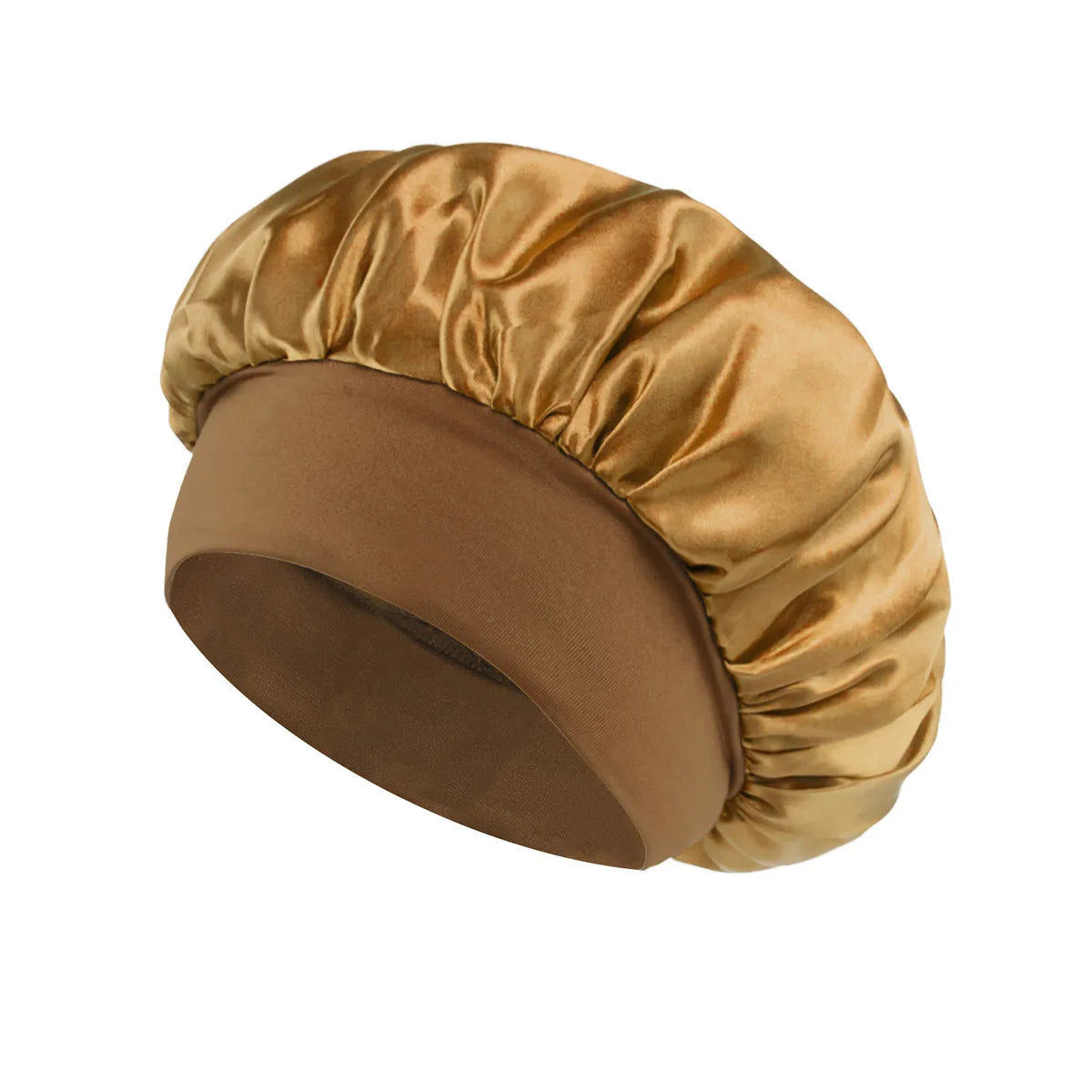 Bonnet doublé en Satin de soie douce, 1 pièce, grand Bonnet de cheveux en Satin, Bonnet de douche de sommeil domestique, couverture enveloppante pour cheveux longs, outil de Salon de coiffure