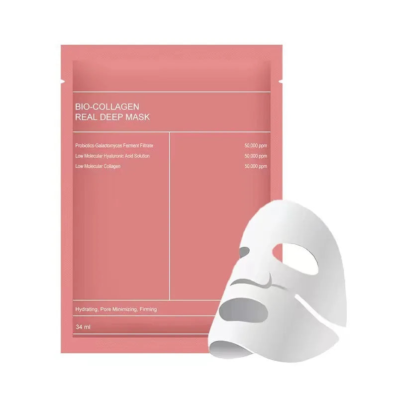 Masque facial au Bio collagène, rétrécit les Pores, hydratant en profondeur, masque de nuit, hydratant, rafraîchissant, éclaircissant, soins pour la peau, 1/4/10 pièces