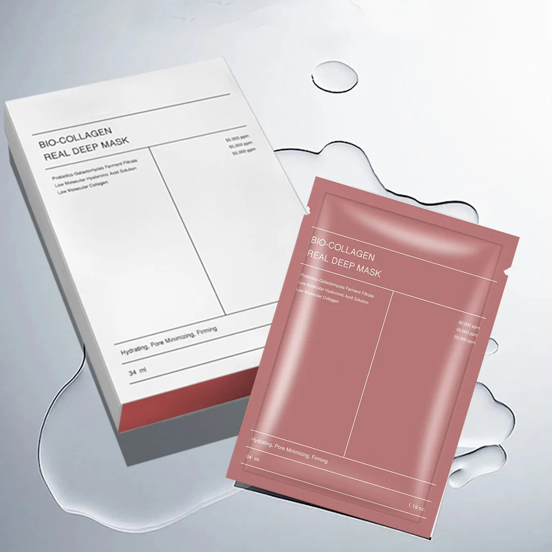 Masque facial au Bio collagène, rétrécit les Pores, hydratant en profondeur, masque de nuit, hydratant, rafraîchissant, éclaircissant, soins pour la peau, 1/4/10 pièces