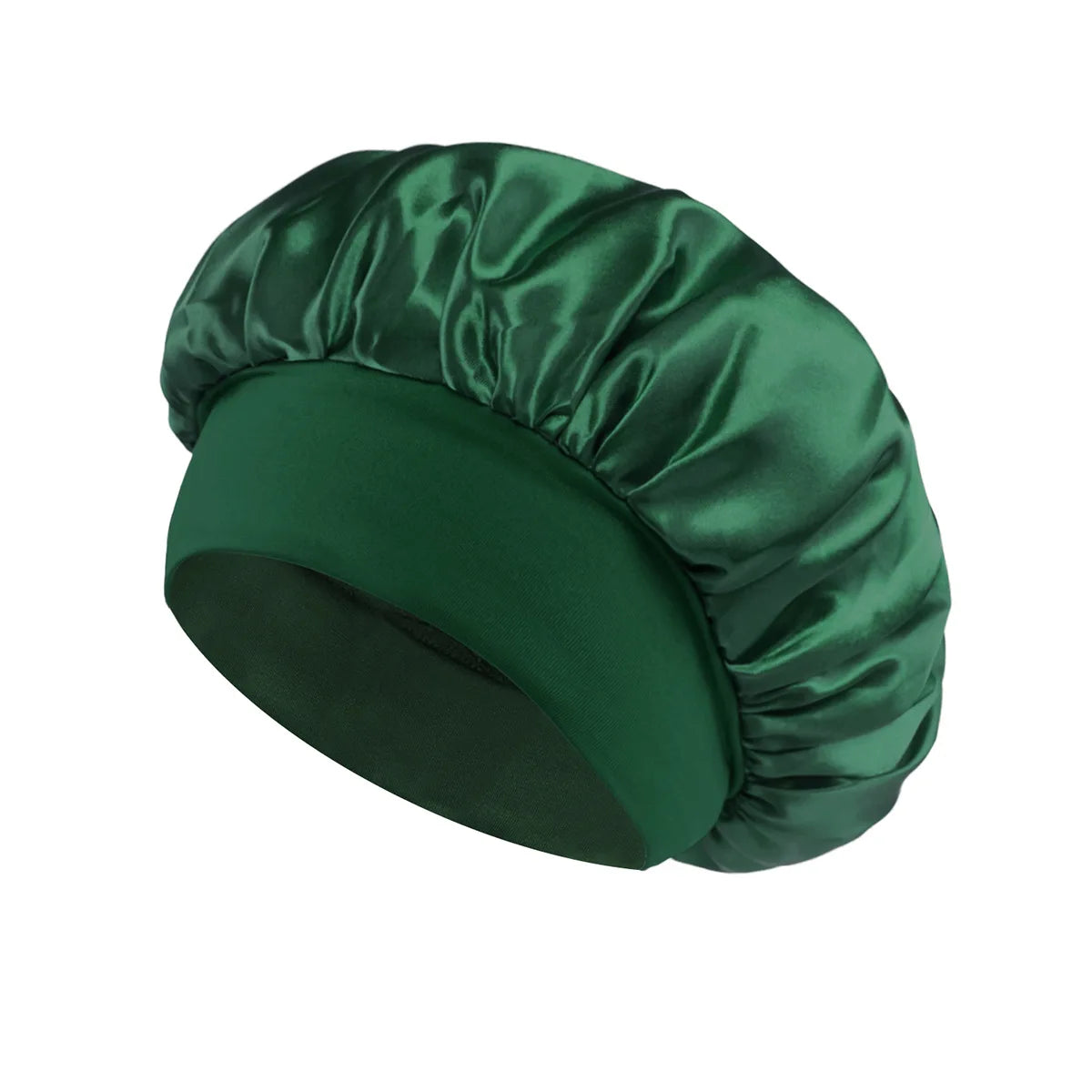 Bonnet doublé en Satin de soie douce, 1 pièce, grand Bonnet de cheveux en Satin, Bonnet de douche de sommeil domestique, couverture enveloppante pour cheveux longs, outil de Salon de coiffure