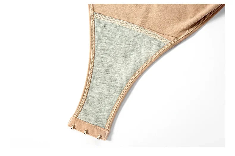 TUNIControl-Combinaison de batterie saillante sans couture solide pour femme, sous-vêtement amincissant, lifting des fesses, corps saillant, 1 pièce