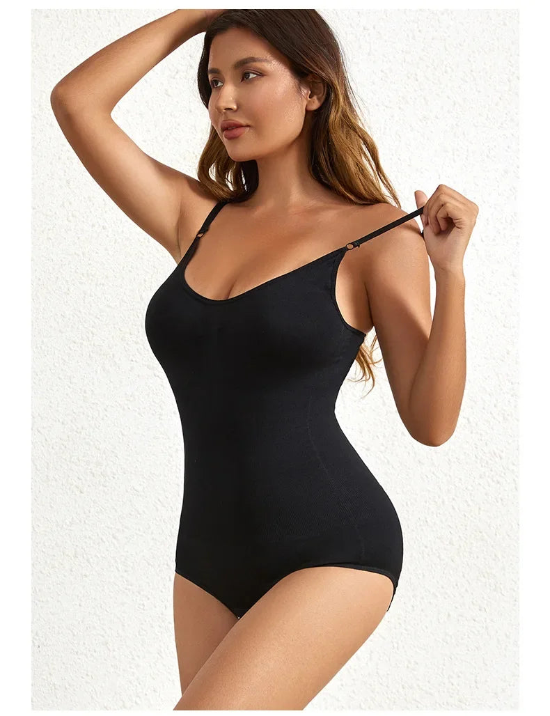 TUNIControl-Combinaison de batterie saillante sans couture solide pour femme, sous-vêtement amincissant, lifting des fesses, corps saillant, 1 pièce