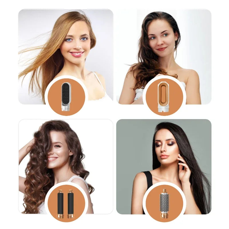 5 en 1 sèche-cheveux ensemble de peigne chaud fer à friser professionnel lisseur outil de coiffure pour Dyson Airwrap sèche-cheveux ménage
