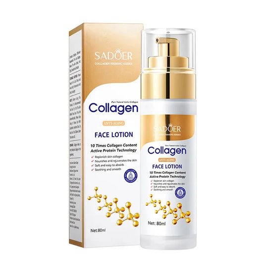 SADOER collagène sérum pour le visage Lotion hydratante émulsion pour le visage contrôle de l'huile réapprovisionnement en eau Essence pour le visage rafraîchissante
