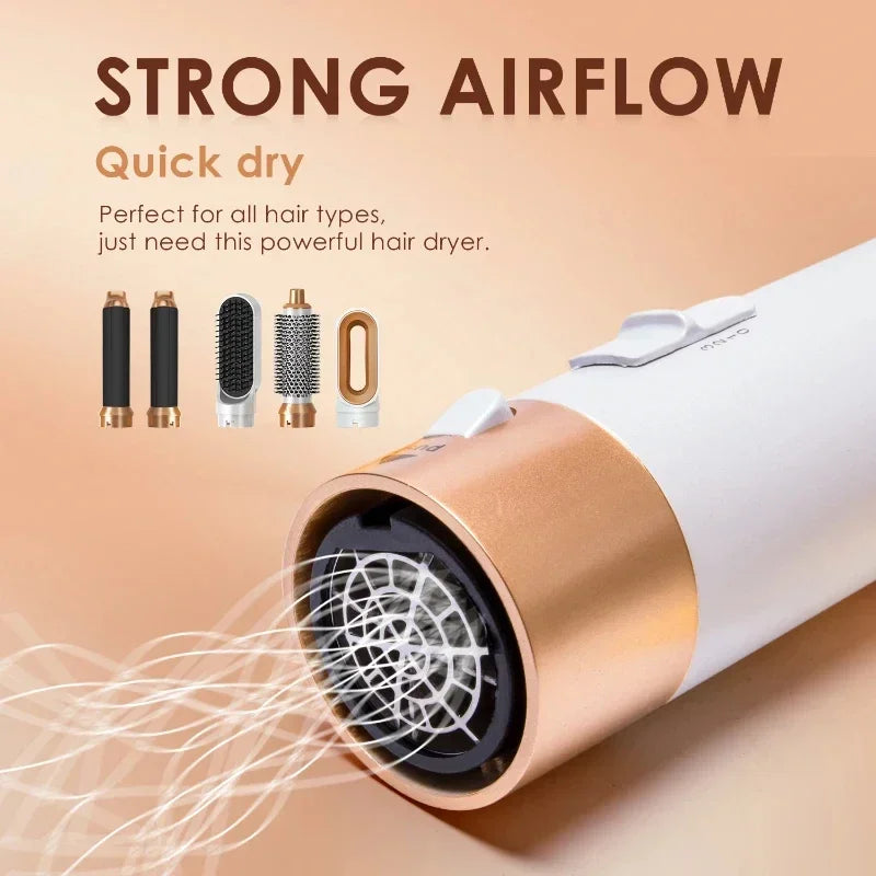 5 en 1 sèche-cheveux ensemble de peigne chaud fer à friser professionnel lisseur outil de coiffure pour Dyson Airwrap sèche-cheveux ménage