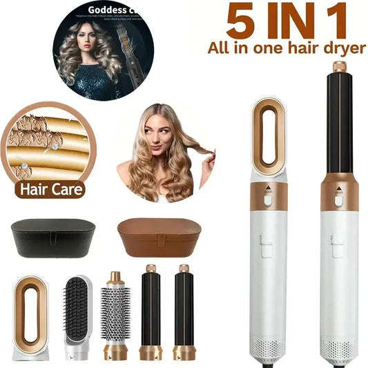 5 en 1 sèche-cheveux ensemble de peigne chaud fer à friser professionnel lisseur outil de coiffure pour Dyson Airwrap sèche-cheveux ménage