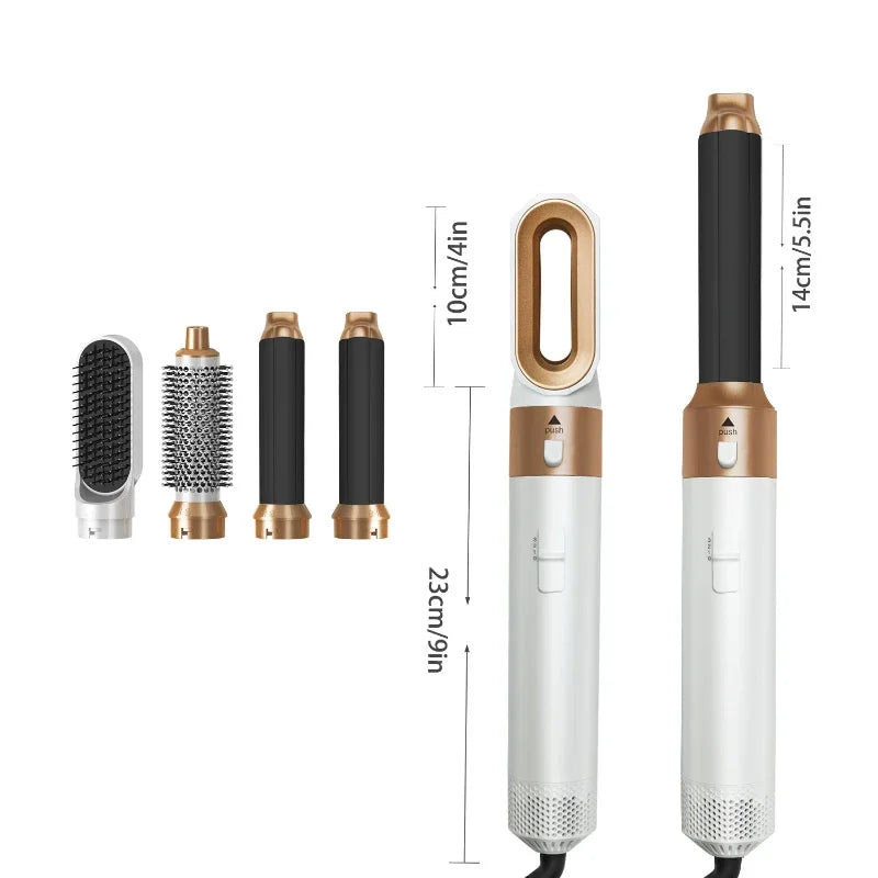 5 en 1 sèche-cheveux ensemble de peigne chaud fer à friser professionnel lisseur outil de coiffure pour Dyson Airwrap sèche-cheveux ménage